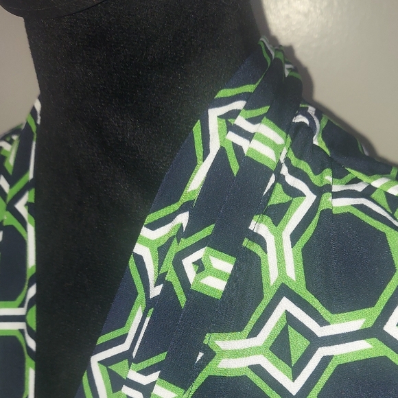 Liz Claiborne Black and Green Dress - Picture 7 of 11